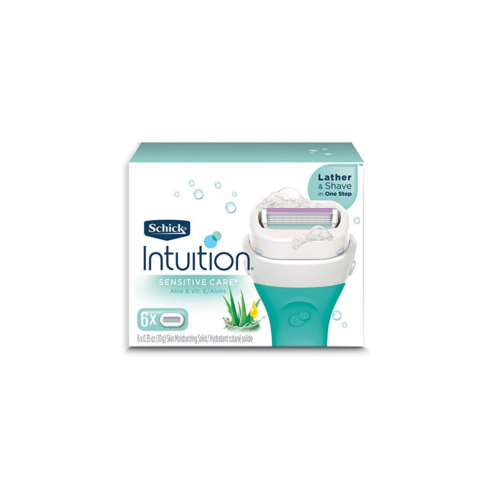 Schick Intuition Sensitive Care Moisturizing Razor Blade Refills for Women with Natural Aloe - 6 Count 