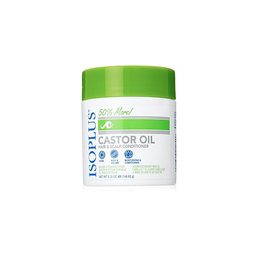Isoplus Castor Oil Hair/Scalp Conditioner, 5.25 Ounce