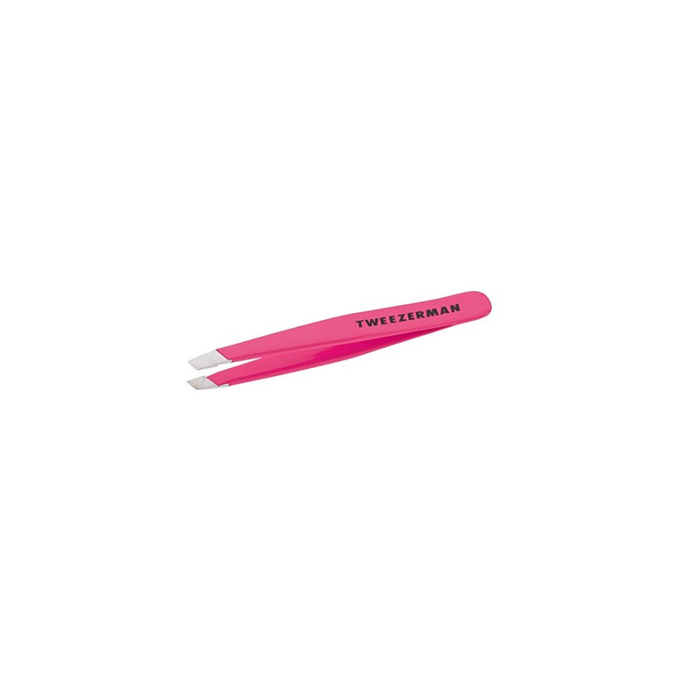 Tweezerman  Mini Slant Tweezer, Flamingo Pink