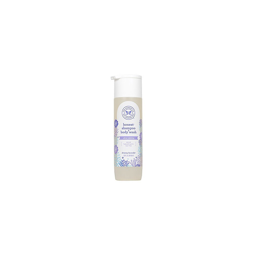 Photos - Shower Gel HONEST Calming Lavender Hypoallergenic Shampoo and Body Wash with Naturally Derived Botanicals, Dreamy Lavender, 10 Fluid Ou