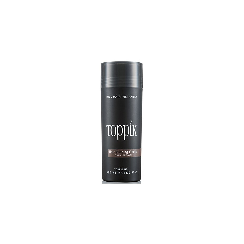 TOPPIK Hair Building Fibers, Dark Brown, 0.97 oz.