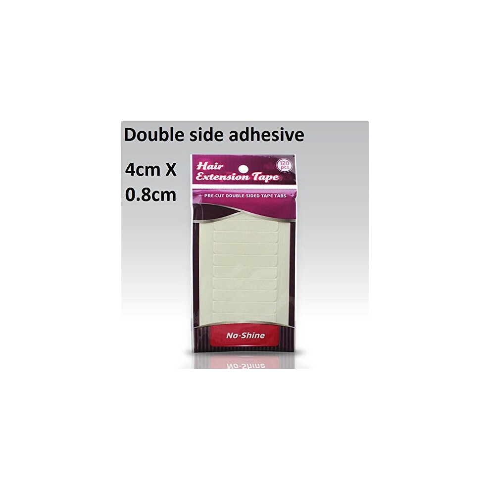 No Shine Hair Extension Tape 4cm X 0.8cm 120tabs double side adhesive