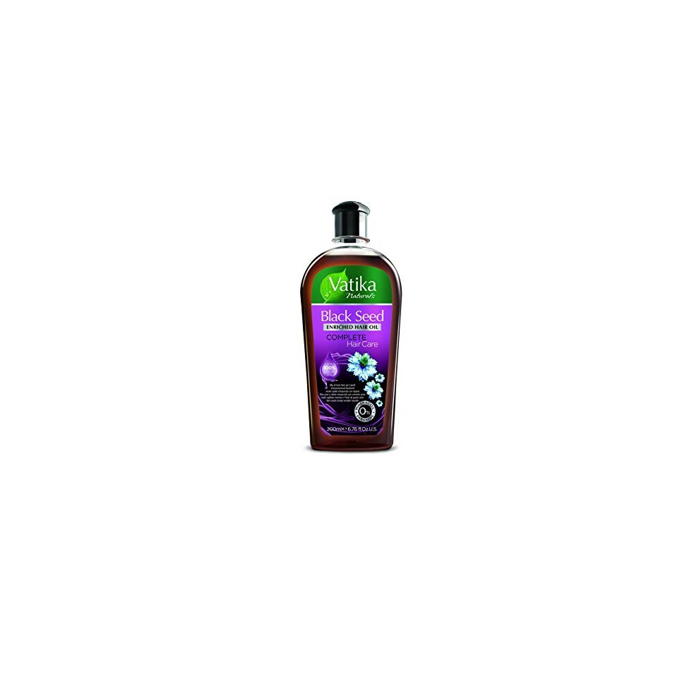 Dabur Vatika Ayurveda Herbal Black Seed Enriched Hair Oil for Complete Hair Care 9200 ml / 6.76 fl oz)