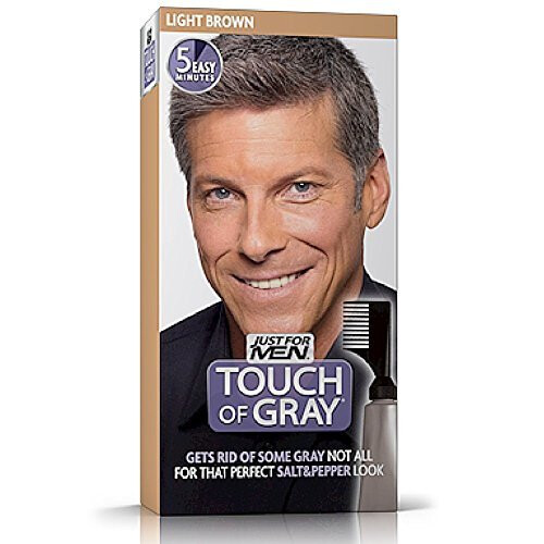 Just For Men Touch of Gray Men's Hair Color, Light Brown
