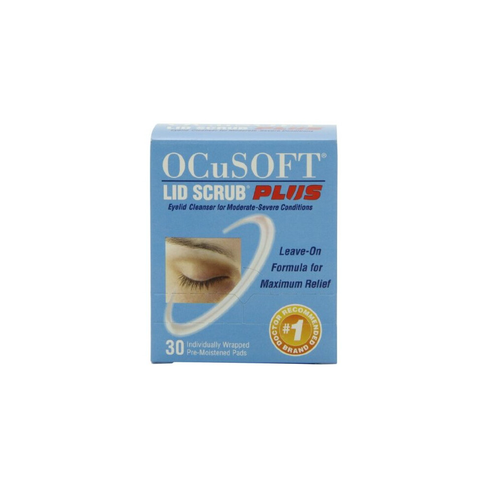 OCuSOFT Lid Scrub Plus, Pre-Moistened Pads, 30 Count