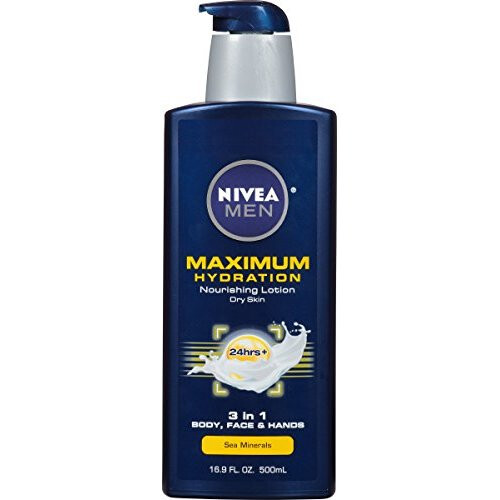 NIVEA Nivea Men Maximum Hydration 3-in-1 Ενυδατική Κρέμα Σώματος με Αλόη Βέρα, 16.9 Fl Oz