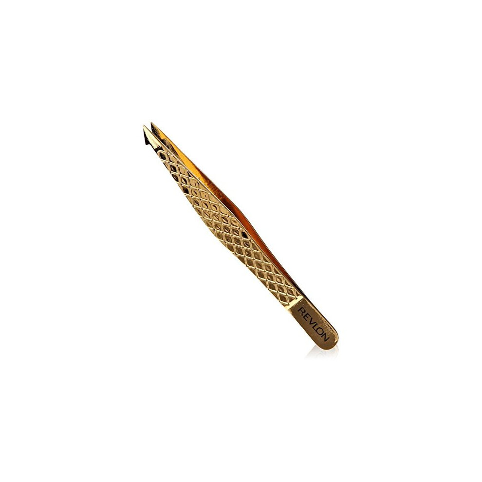 Revlon Gold Series Titanium Coated Slant/ Point Tweezer