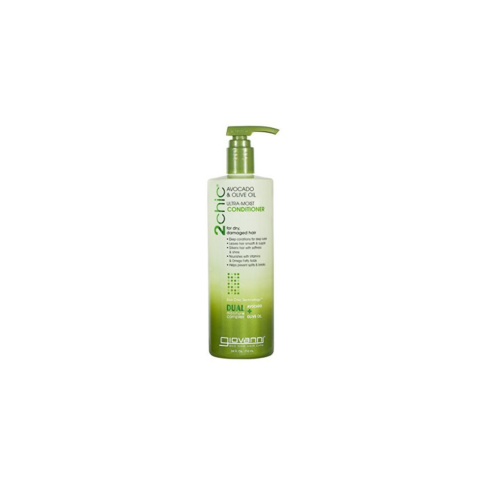 Giovanni 2chic Avocado and Olive Oil Ultra-Moist Conditioner, 24 Fluid Ounce