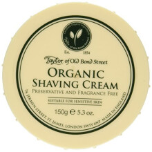 Taylor of Old Bond Street Organic Shaving Cream w/Aloe & Jojobanew 5.3 oz.
