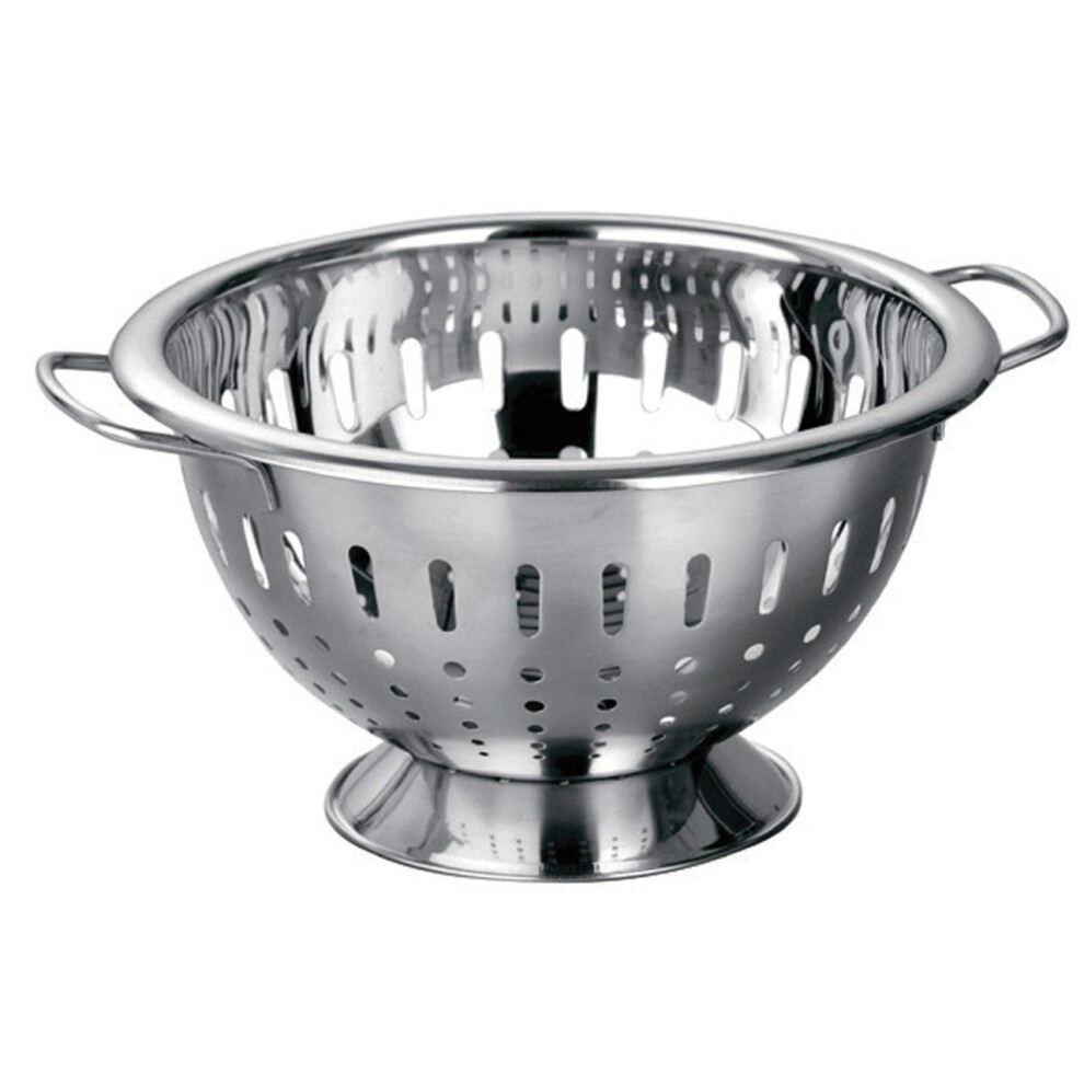 Premier Housewares Stainless Steel Colander Double Handles Perfect For Pasta, Vegetables