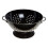 Premier Housewares (Black) Ø 23cm Stainless Steel Colander, Dual Handles 2