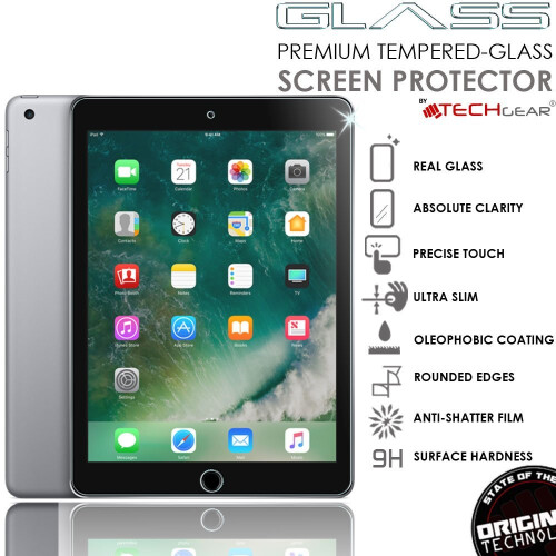 Techgear TECHGEAR® iPad (9.7"/2017) GLASS Edition Tempered Glass Screen Protector 1