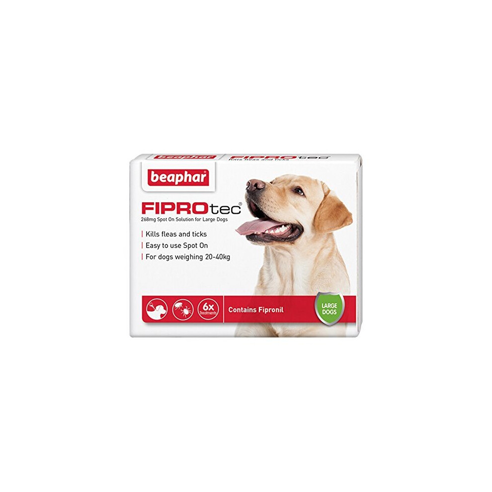 Beaphar FIPROtec for Large Dogs, 6 pipettes