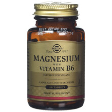 Solgar, Magnesium mit B6, 100 Tabletten