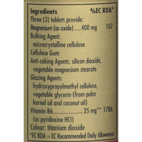 Solgar Solgar, Magnesium mit B6, 100 Tabletten 1