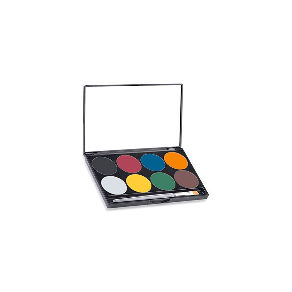Mehron Makeup Paradise AQ Face & Body Paint 8 Color Palette- BASIC