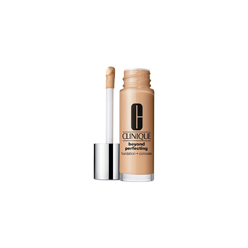 New! Clinique Beyond Perfecting Foundation + Concealer, 1 oz / 30 ml, 1 Linen (VF-N)