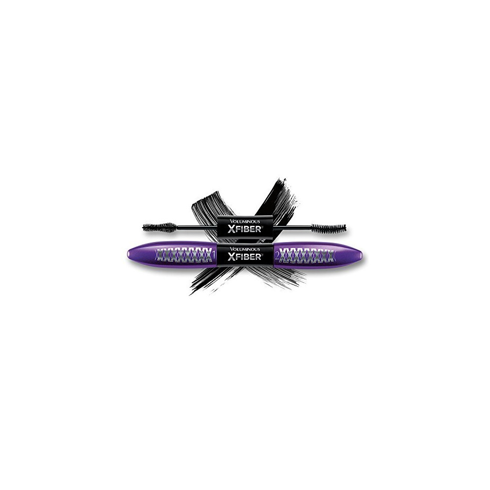 LOr&eacute;al Paris Voluminous X Fiber Washable Mascara, Blackest Black, 0.43 fl. oz.