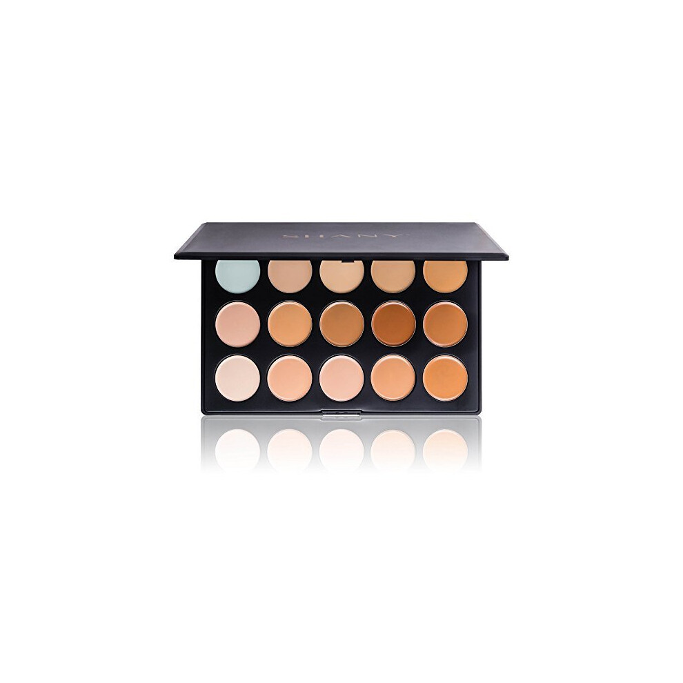 Shany Cosmetics Professional Cream Foundation And Camouflage Concealer 15 Color Palette, 13 Ounce