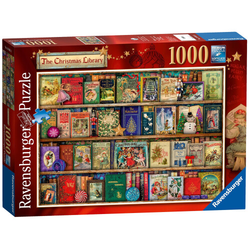 Ravensburger Ravensburger La Bibliothèque de Noël, Puzzle de 1000 pièces