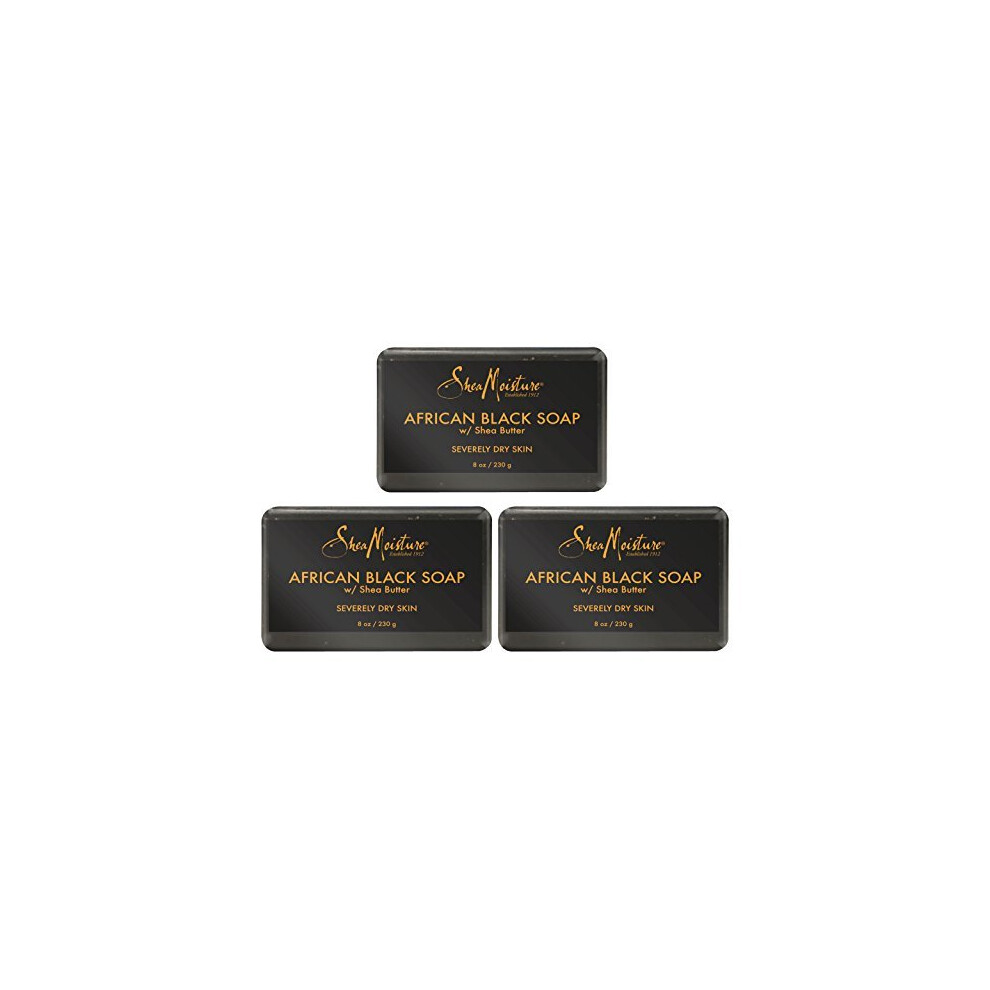 Shea Moisture African Black Soap With Shea Butter 8 oz