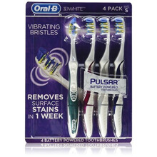 Zubnà kefky Oral B 3D White Luxe 4 Pack Pulsar na batÃrie