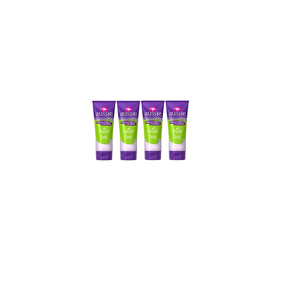 Aussie Aussome Headstrong Volume Styling Hair Gel, 7 Oz Bottles (Pack of 4)