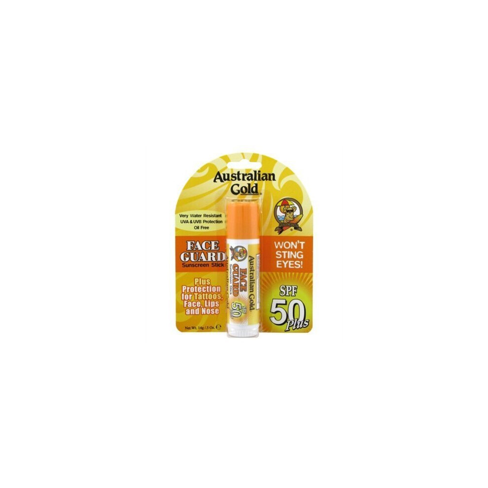 Australian Gold Face Guard Sunscreen Stick SPF 50+ 0.50 oz