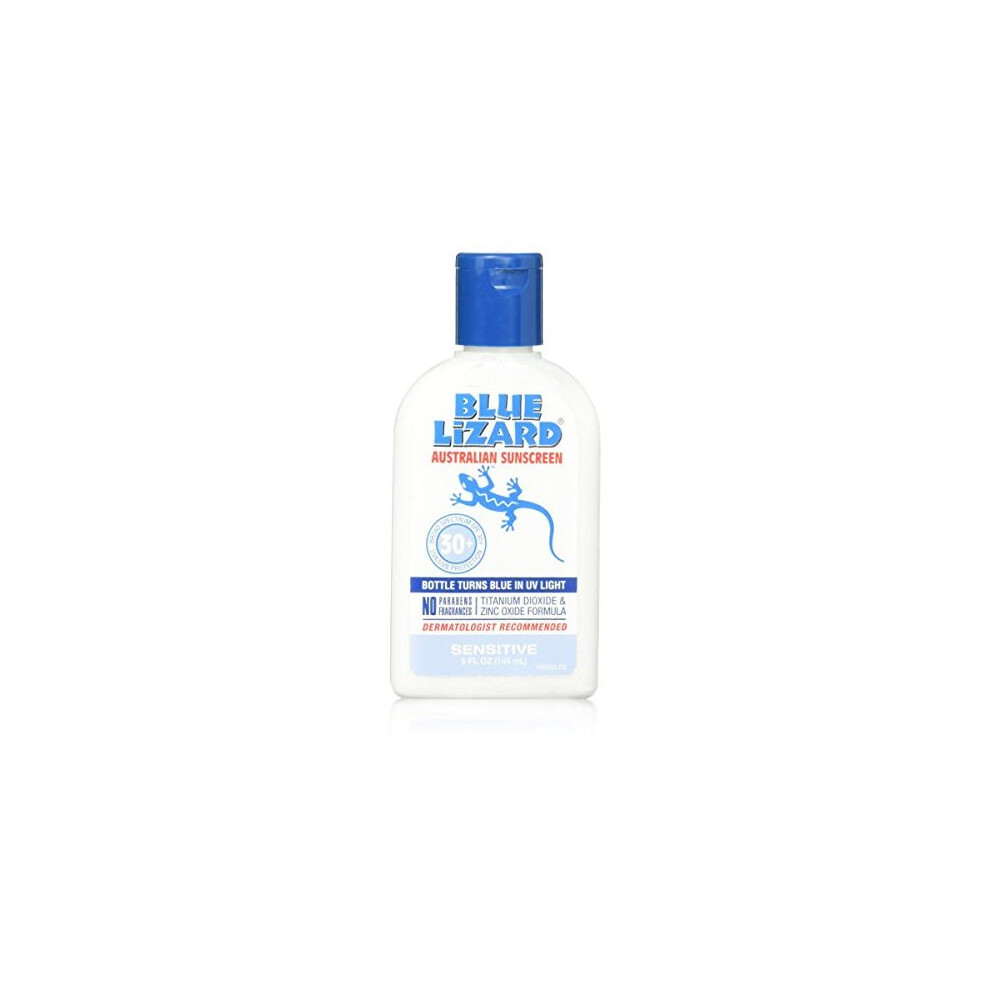 Blue Lizard Australian Sunscreen, Sensitive SPF 30+, 5-Ounce