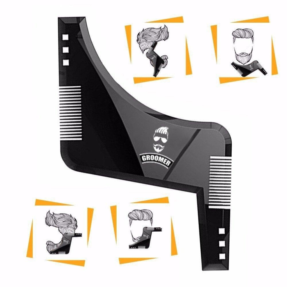 The Groomer Unisex Premium Beard Shaping And Styling Template Comb Tool