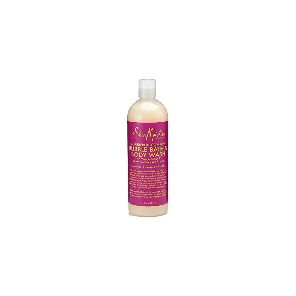 SheaMoisture SuperFruit Complex Bubble Bath & Body Wash, 16 Ounce