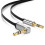 Ugreen AUX-Kabel, abgewinkelt, 3,5 mm, 3 m - Silber 1