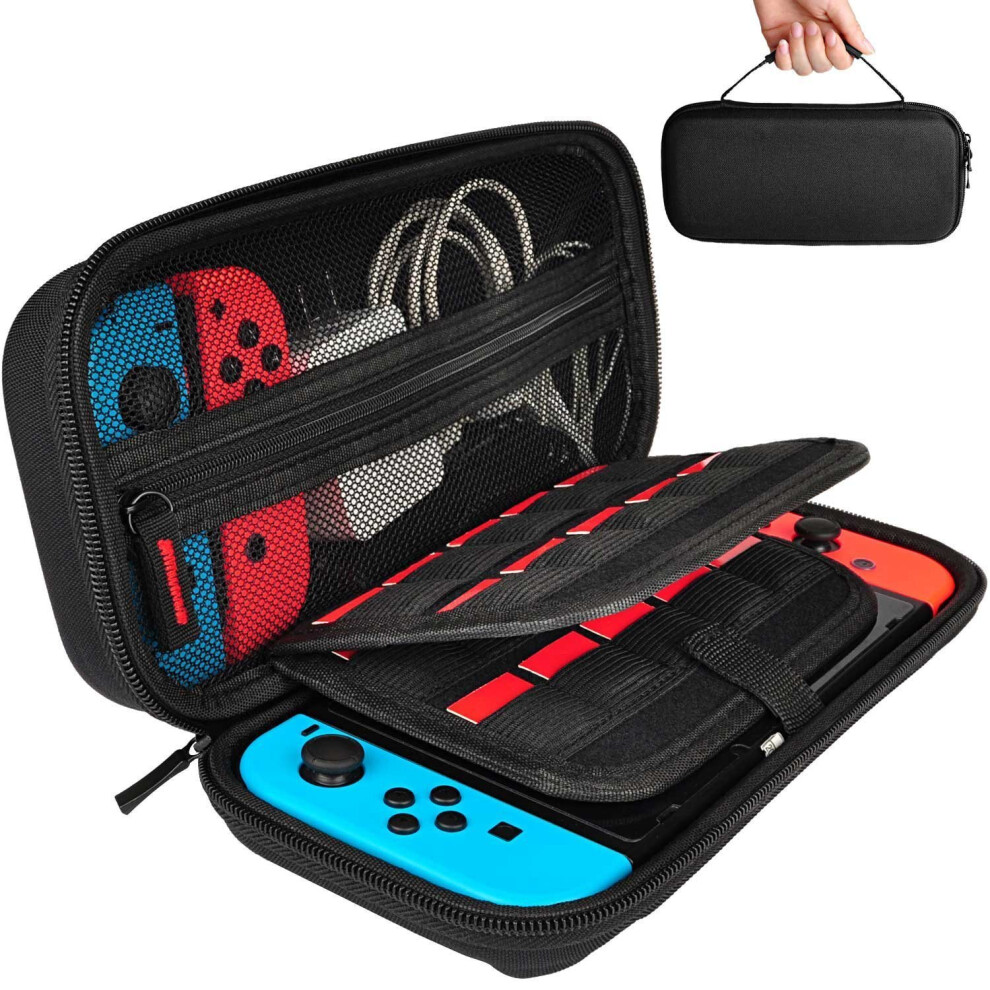 Nintendo Switch Case with 20 Game Cartridges, Hard Shell Travel Carrying Case