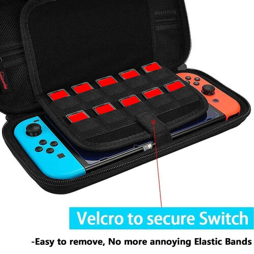Nintendo Switch Case with 20 Game Cartridges, Hard Shell Travel Carrying Case 2