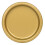 23cm Gold Party Plates, Pack of 16 1