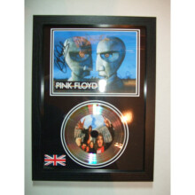 PINK FLOYD SIGNED GOLD DISC DISPLAY