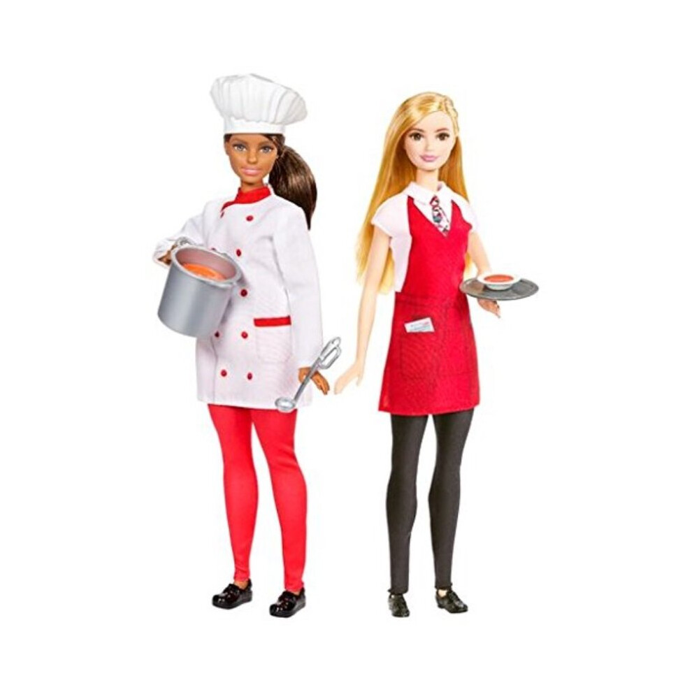 Barbie Friend Careers Chef & Waiter Doll Set