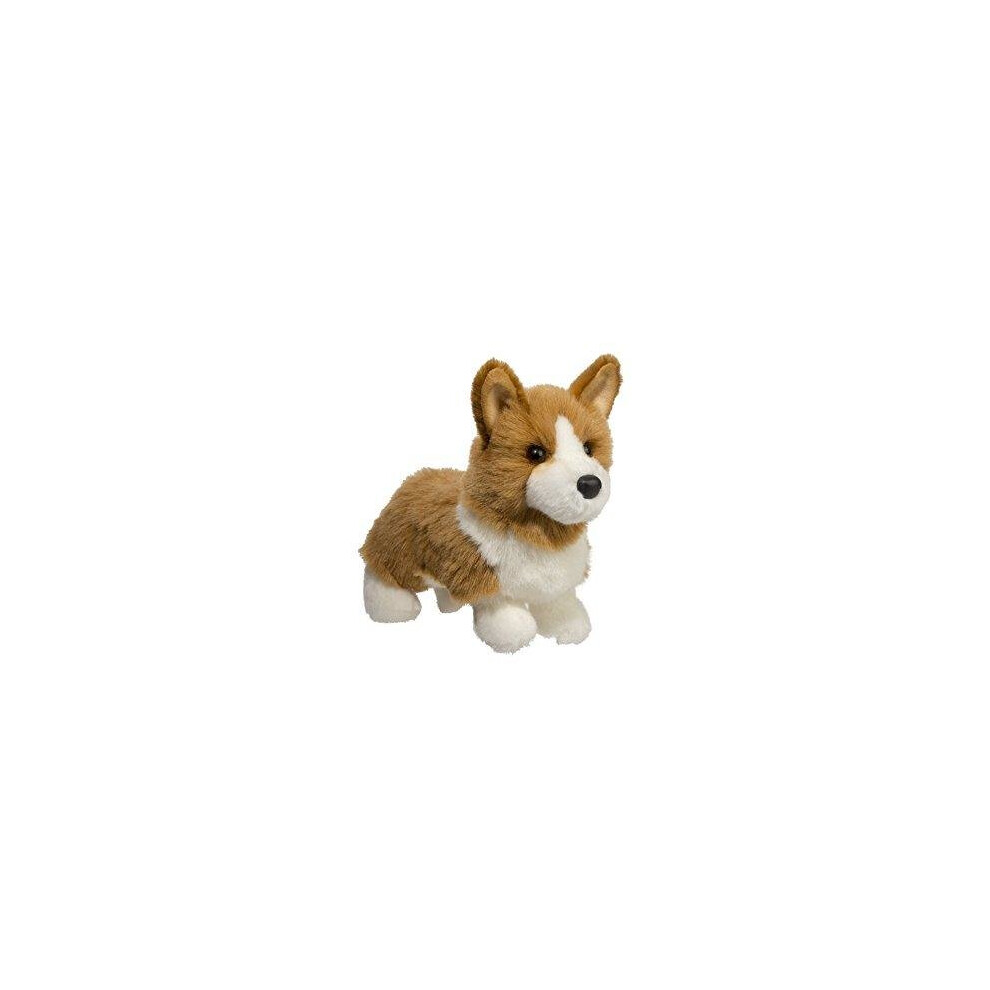 Douglas Toys Louie Corgi - 10-Inch Ultra-Realistic & Plush Puppy, Cuddly Breed-Specific Stuffed Animal Brown/White