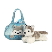 Aurora World Fancy Pals Dieren Carrier, Peek-A-Boo Husky