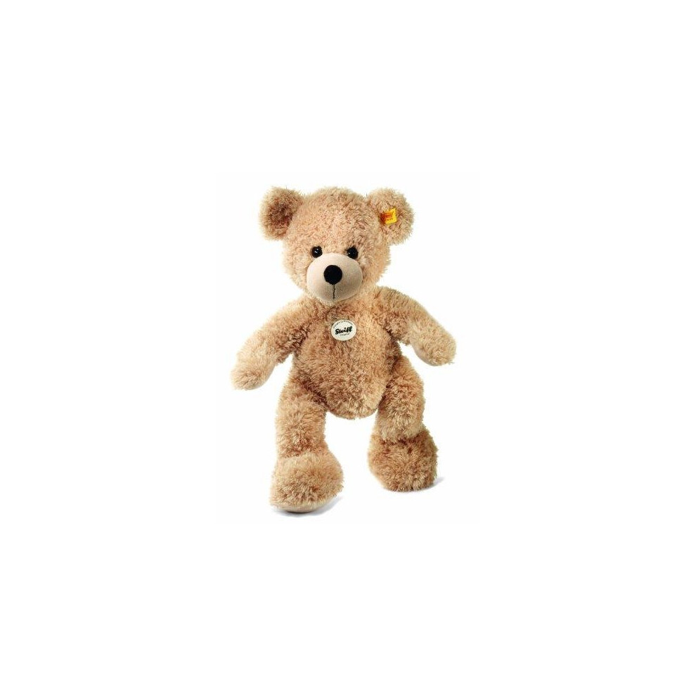 Steiff USA Beige Fynn Teddy Bear Plush Collectible, 15.75? x 10.6? x 5.5? - Handmade Craftsmanship (111679)