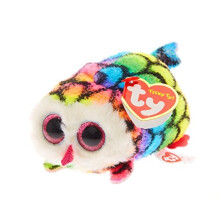 TY Teeny Tys Hootie - Multicolor Owl Plush