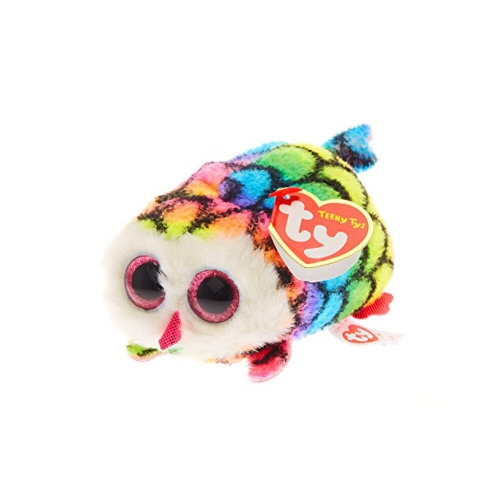 TY Teeny Tys Hootie - Multicolor Owl Plush