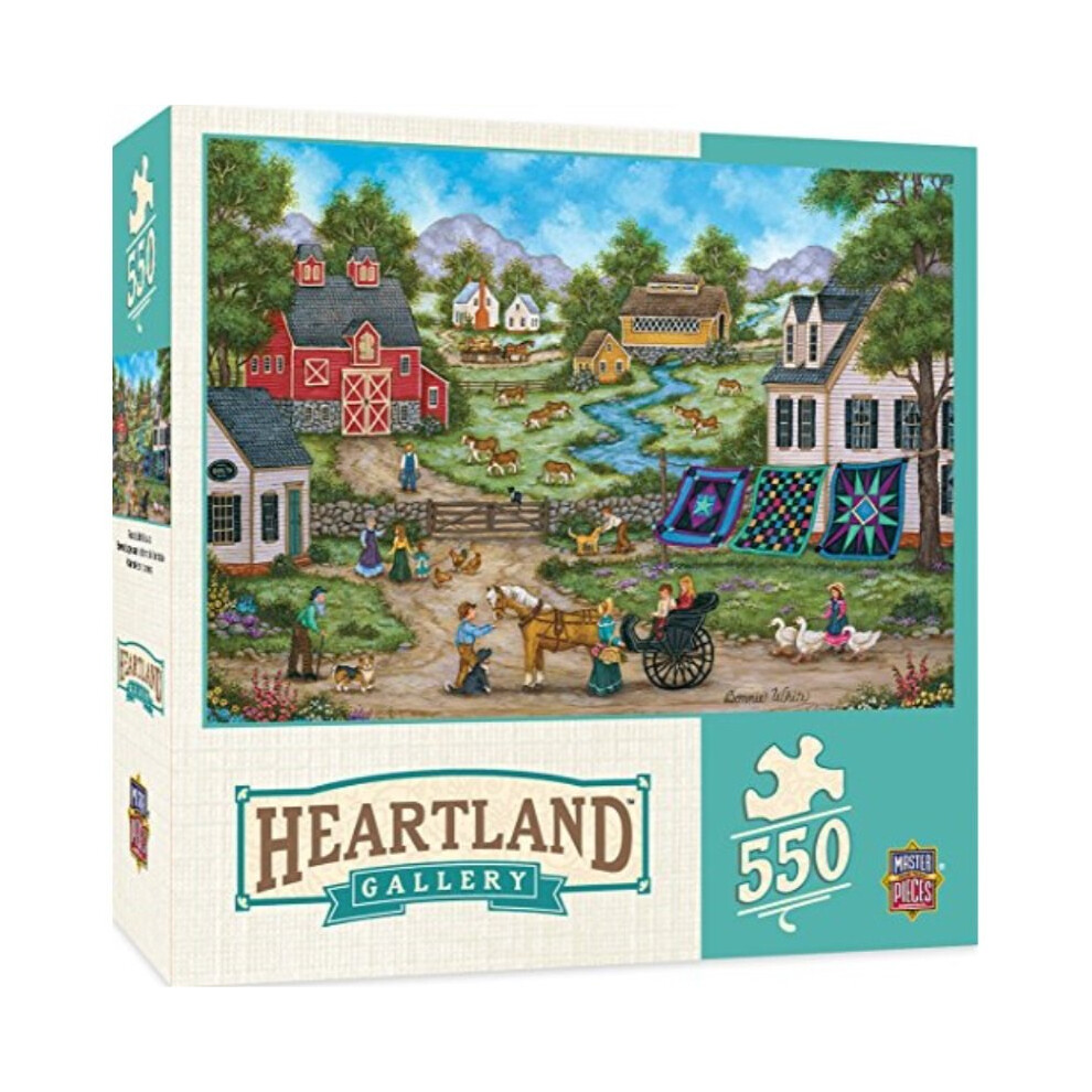 Photos - Jigsaw Puzzle / Mosaic Masterpieces Heartland Collection Roadside Gossip Jigsaw Puzzle, Art by Bonnie White, 550Piece 