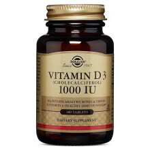 Solgar, Vitamin D3, 25 mcg (1.000 IE), 180 Tabletten