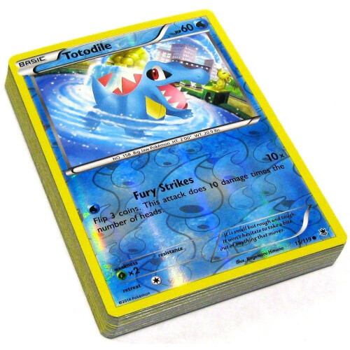 Pokemon Zufällige Reverse Foil Einzelkarten, 25er Pack
