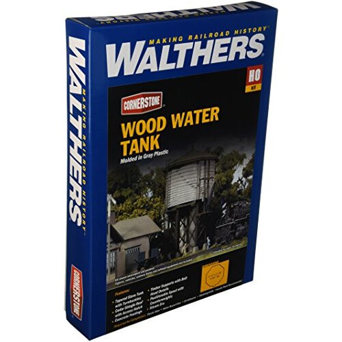 Walthers Cornerstone Series Kit HO Scale Holzwassertank Grau 8