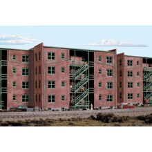 Walthers Cornerstone Series Kit Ho Scale Parkview Terrace Apartament napoi Tuscan