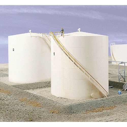 Κιτ Υψηλής Δεξαμενής Πετρελαίου Walthers Cornerstone HO Scale με Berm, 8, Γκρι