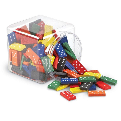 Learning Resources Learning Resources Doublesix Dominoes In Bucket