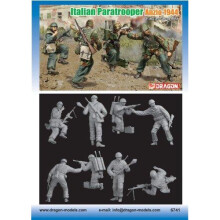 Dragon Models Italian Paratroopers Anzio 1944 Building Kit, Set of 4, 1/35-Scale